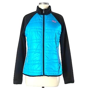 Fila teal/blue & pink Sport Jacket size medium